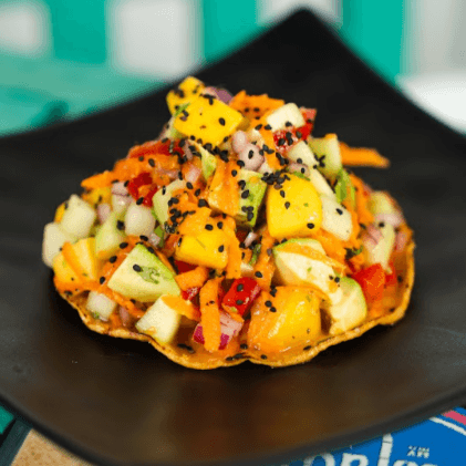 Tostada Vegetariana Fria