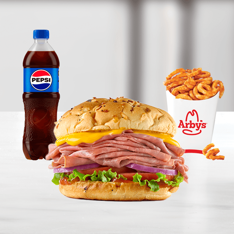 Beef & Cheddar Stack (Medium Combo Meal)