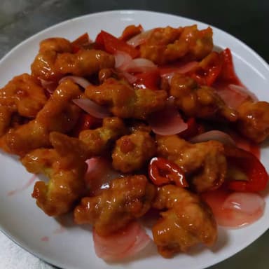Trozos de Pollo en Salsa Agridulce