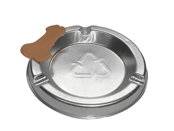 CENICERO DE ALUMINIO CON ADORNO DE PENE