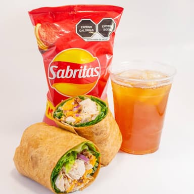 Combo Wrap Ranch del Jefe + Té de la Casa +Papitas