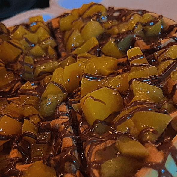 Waffle Nutella Durazno