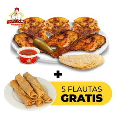 Pkt Familiar 6 Piezas + 10 Flautas Gratis*