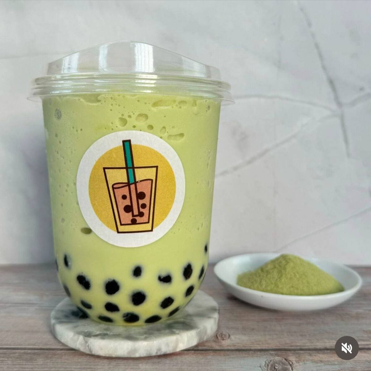 Bubble Tea Matcha 16oz