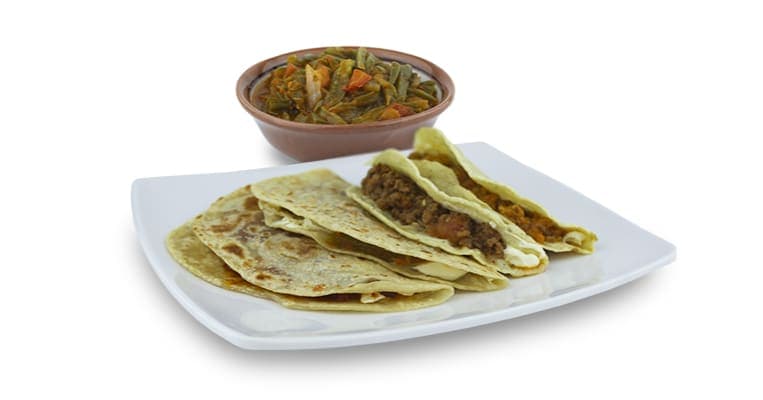 Taco de harina de nopal