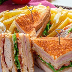 Sándwich Triple.