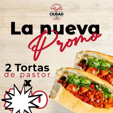 Combo Tortas de Pastor.