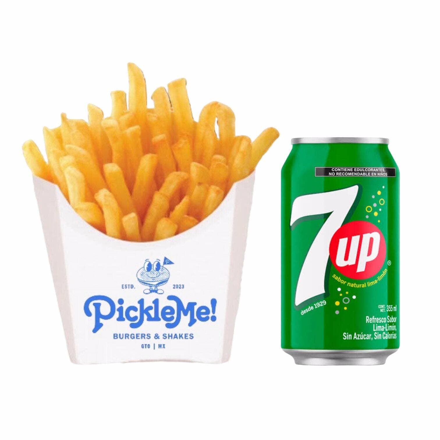 Combo Papas y Seven UP
