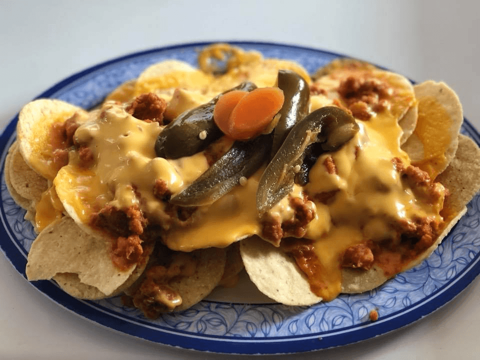 Nachos con Carne.