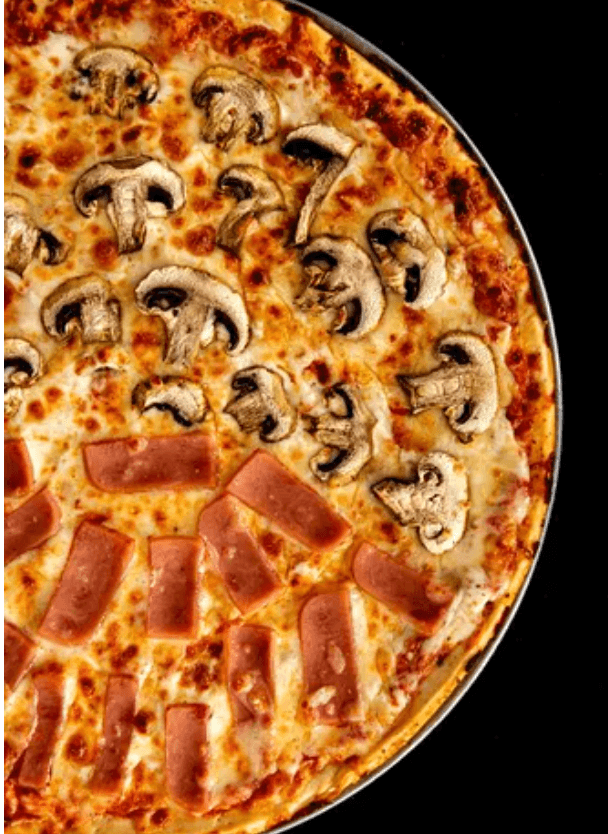 Pizza Grande Mitad Y Mitad.