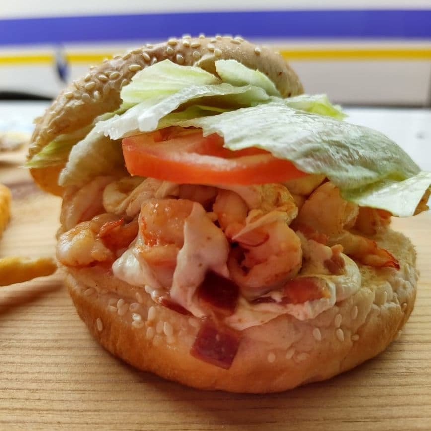 HAMBURGUESA DE CAMARON