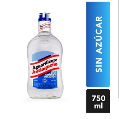 Botella Aguardiente Antioqueño Sin Azúcar