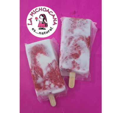 Fresas con Crema (paleta)