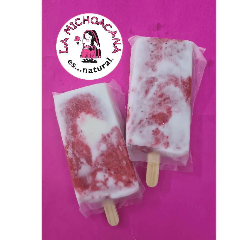 Fresas con Crema (paleta)