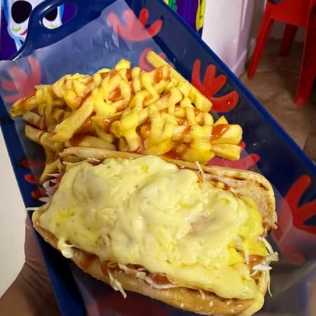 Hot Dog con queso Mozarella