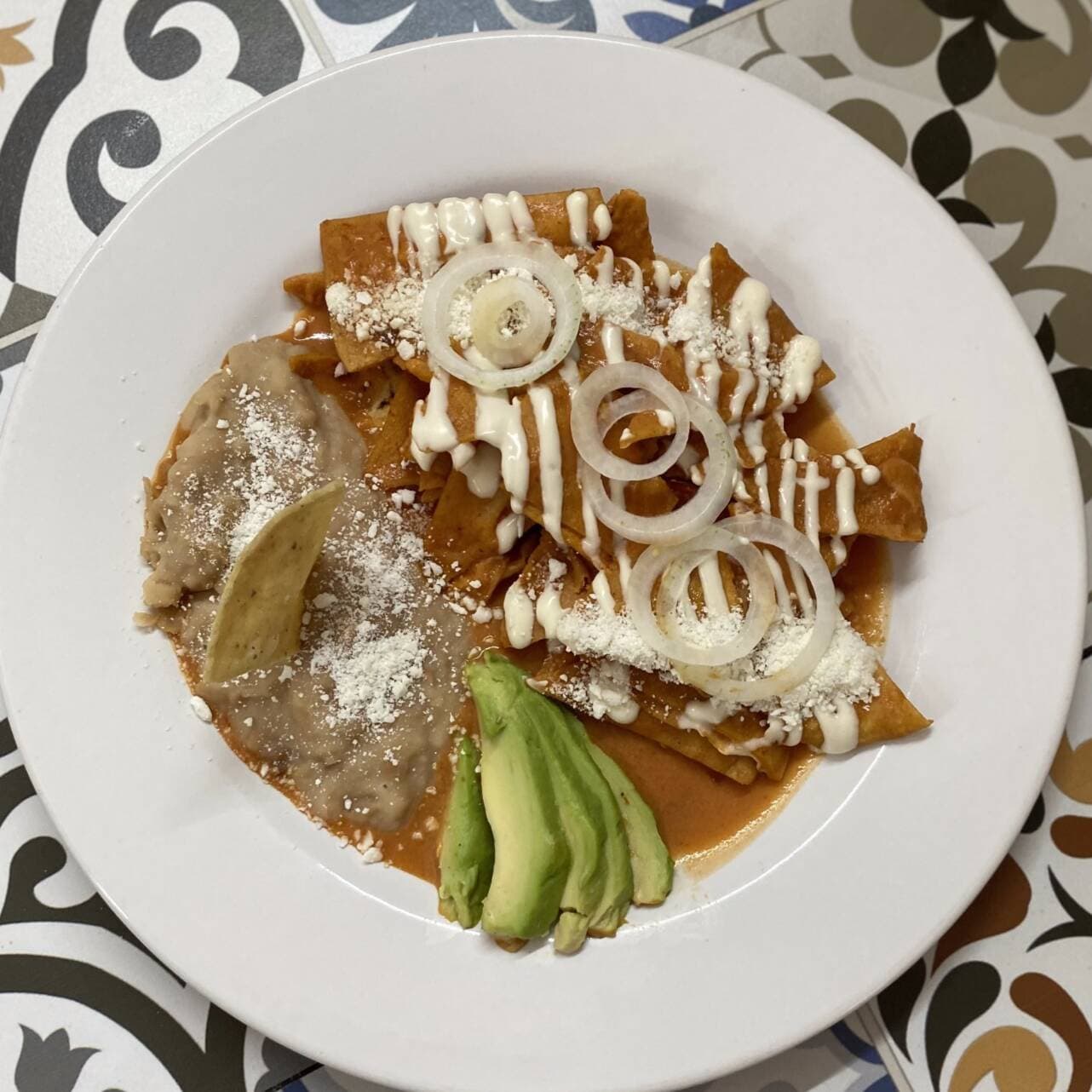 Chilaquiles en Salsa Roja