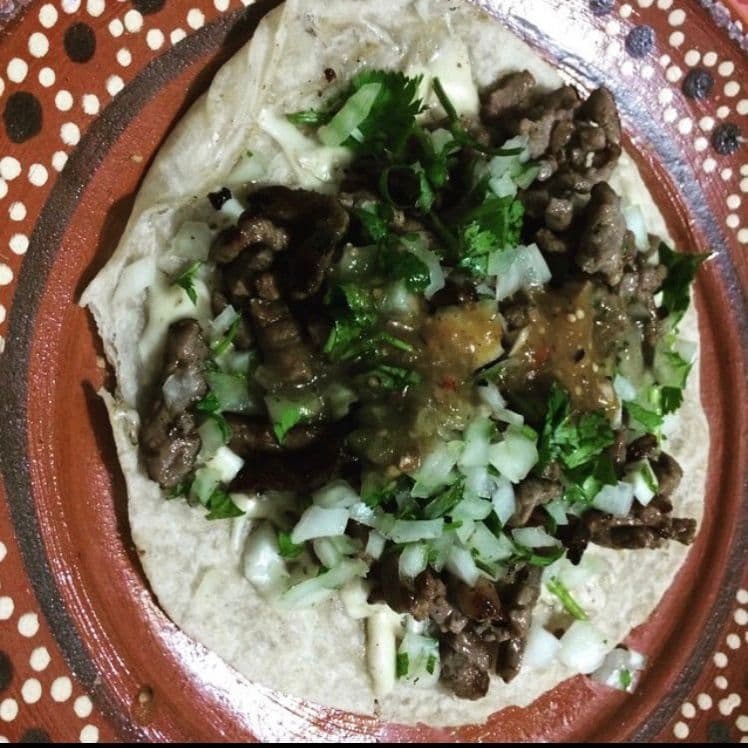 Taco de Bistec de Maíz