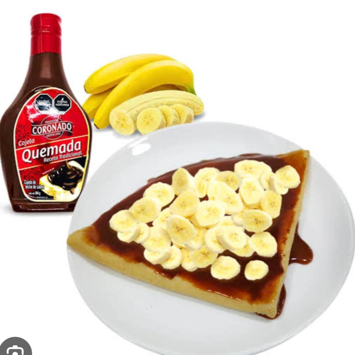 Crepa de Cajeta con Platano