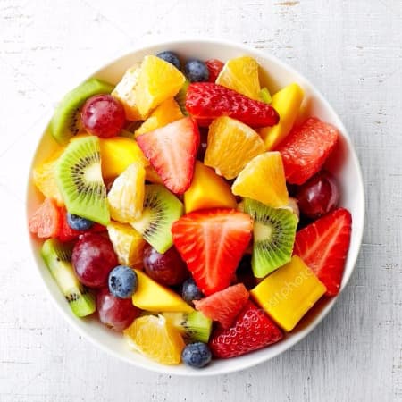 Bowl de Fruta Fresca Sencilla (solo Fruta)