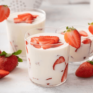Fresas con crema