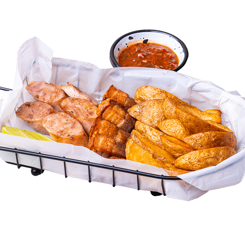 Chicharrón y Chorizo
