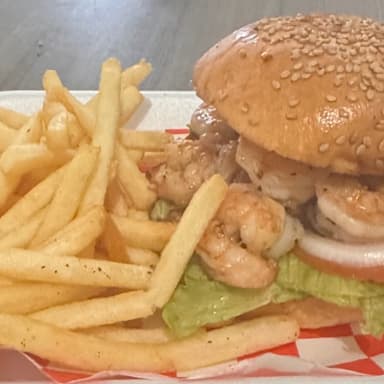 HAMBURGUESA de Camaron