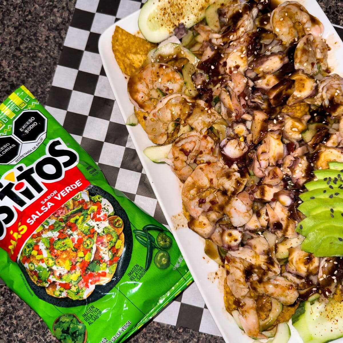 Tostiloco Camarón Cocido