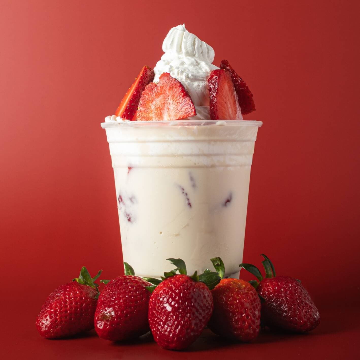 Fresa con Crema Natural
