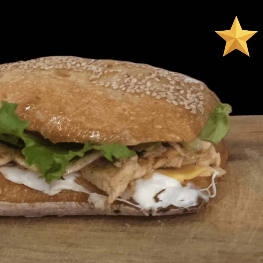 Chapata Tres Quesos con Pollo