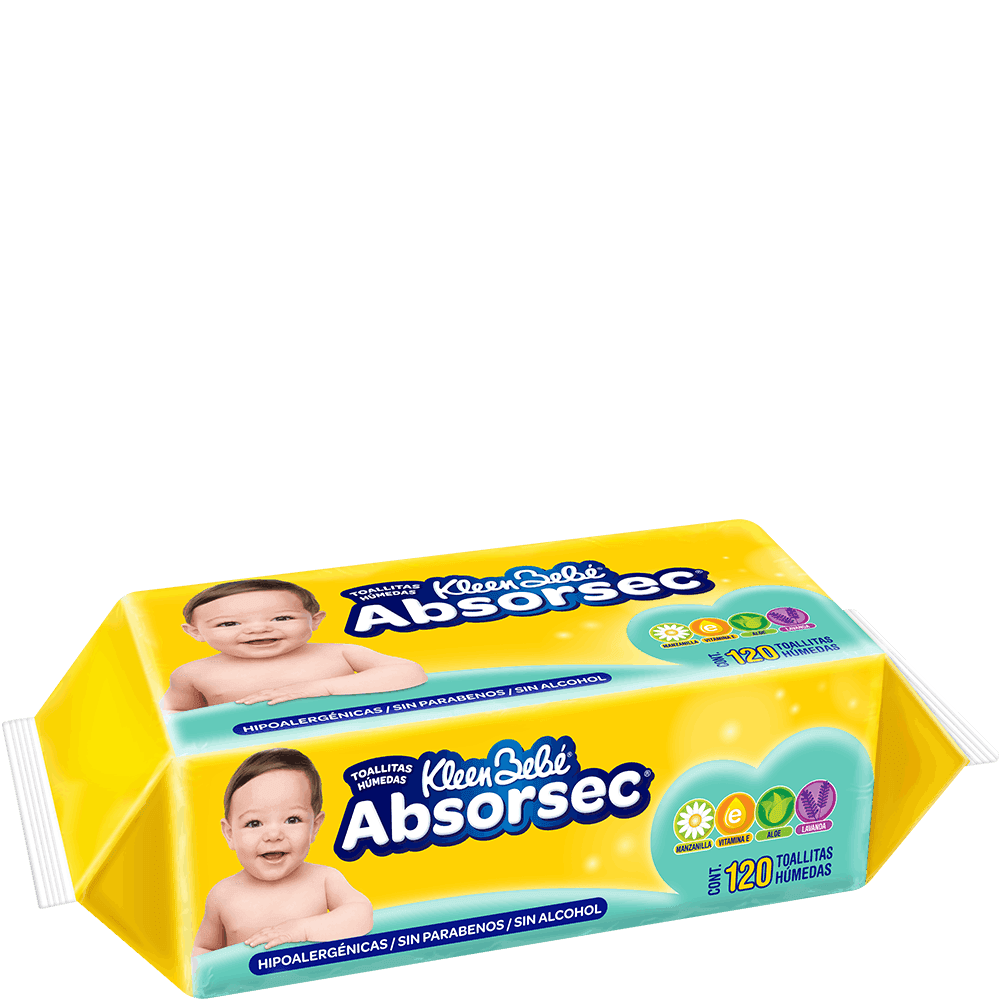 Toallitas Humedas KBB Absorsec 120pz