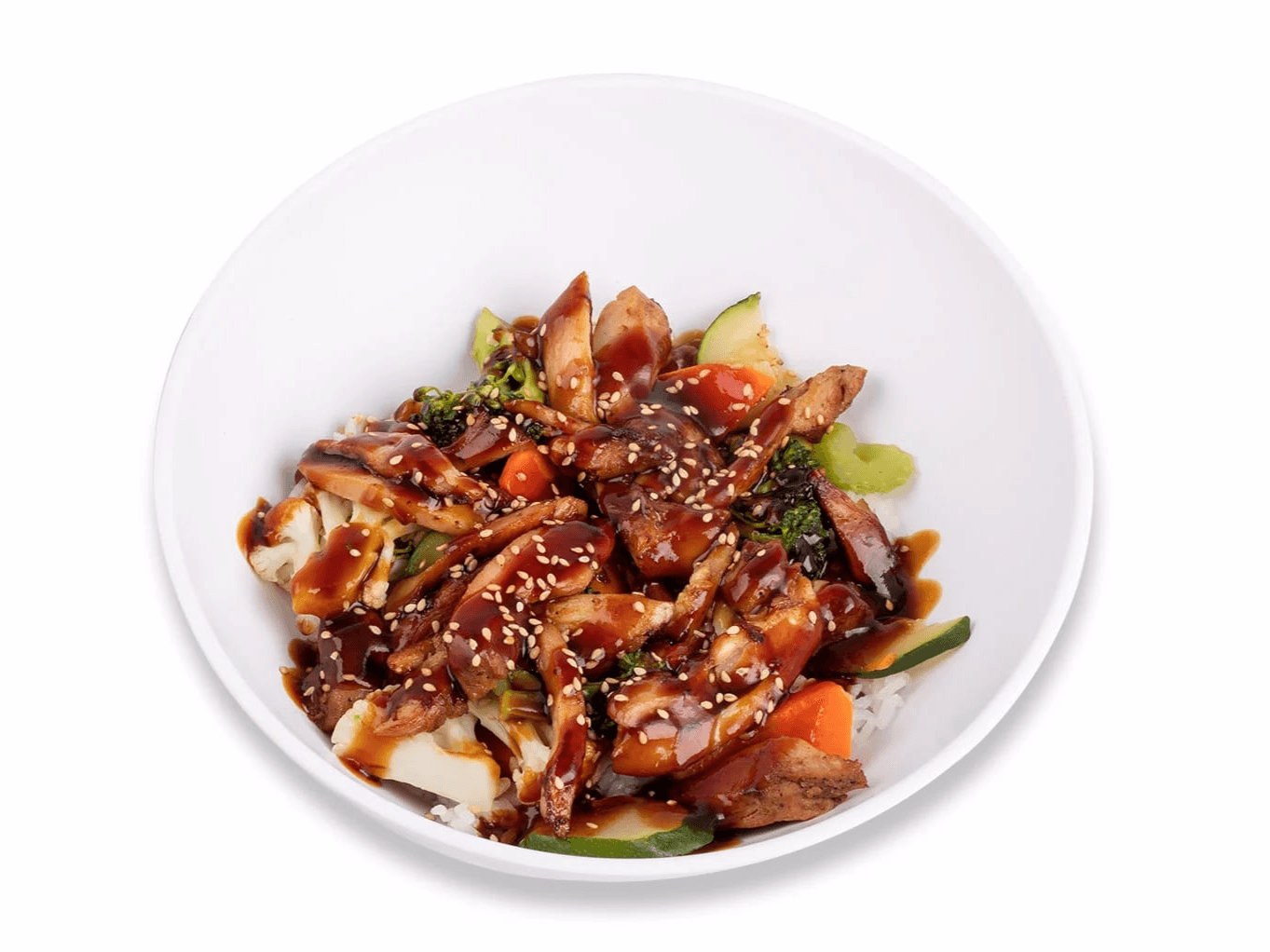 Yasai Pollo Teriyaki Sushimi