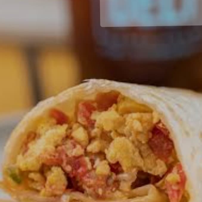 BURRO GRANDE DESAYUNO HUEVO CON TOCINO