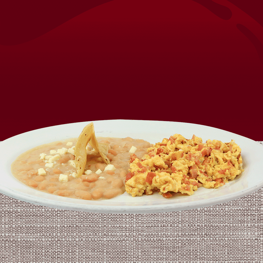 Huevos Revueltos con Tocino
