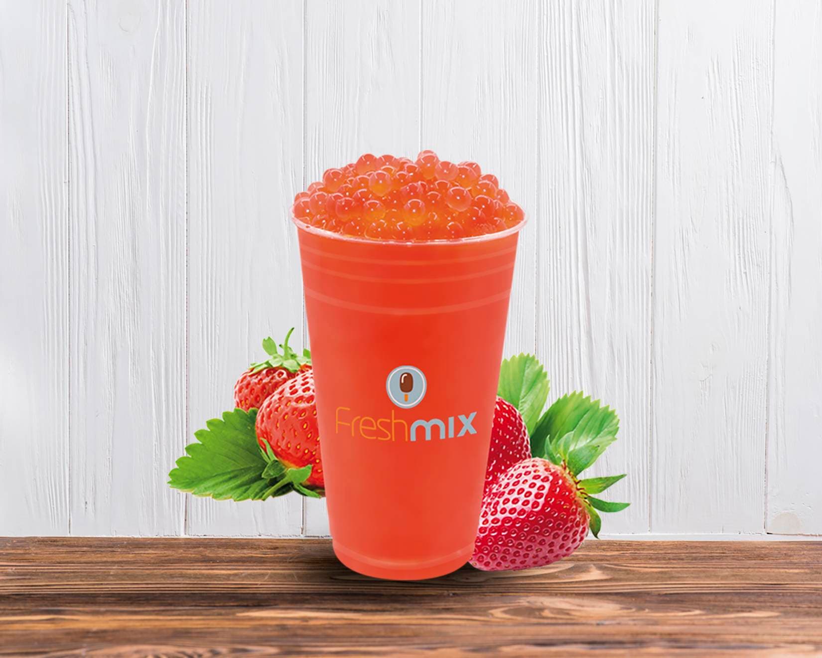 Bubble Frappe Fresa