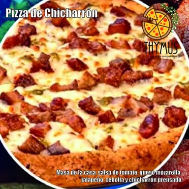 Pizza de Chicharrón Prensado