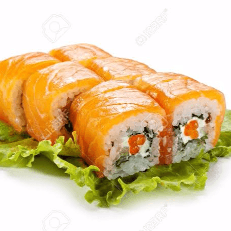 salmon roll cubierto