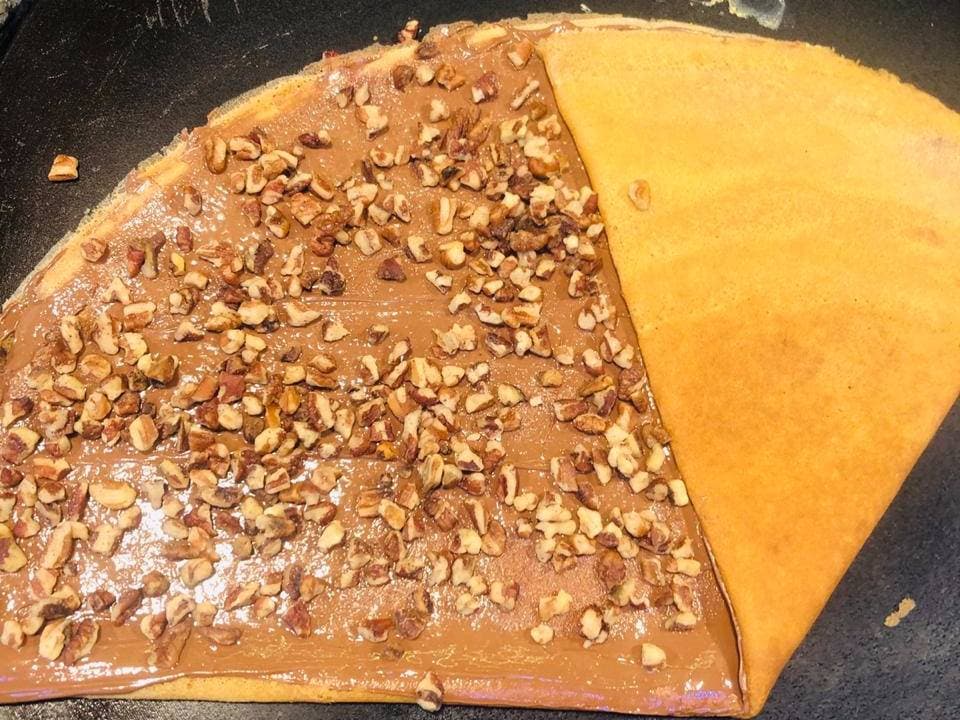 Crepa de Nutella con Núez Quebrada