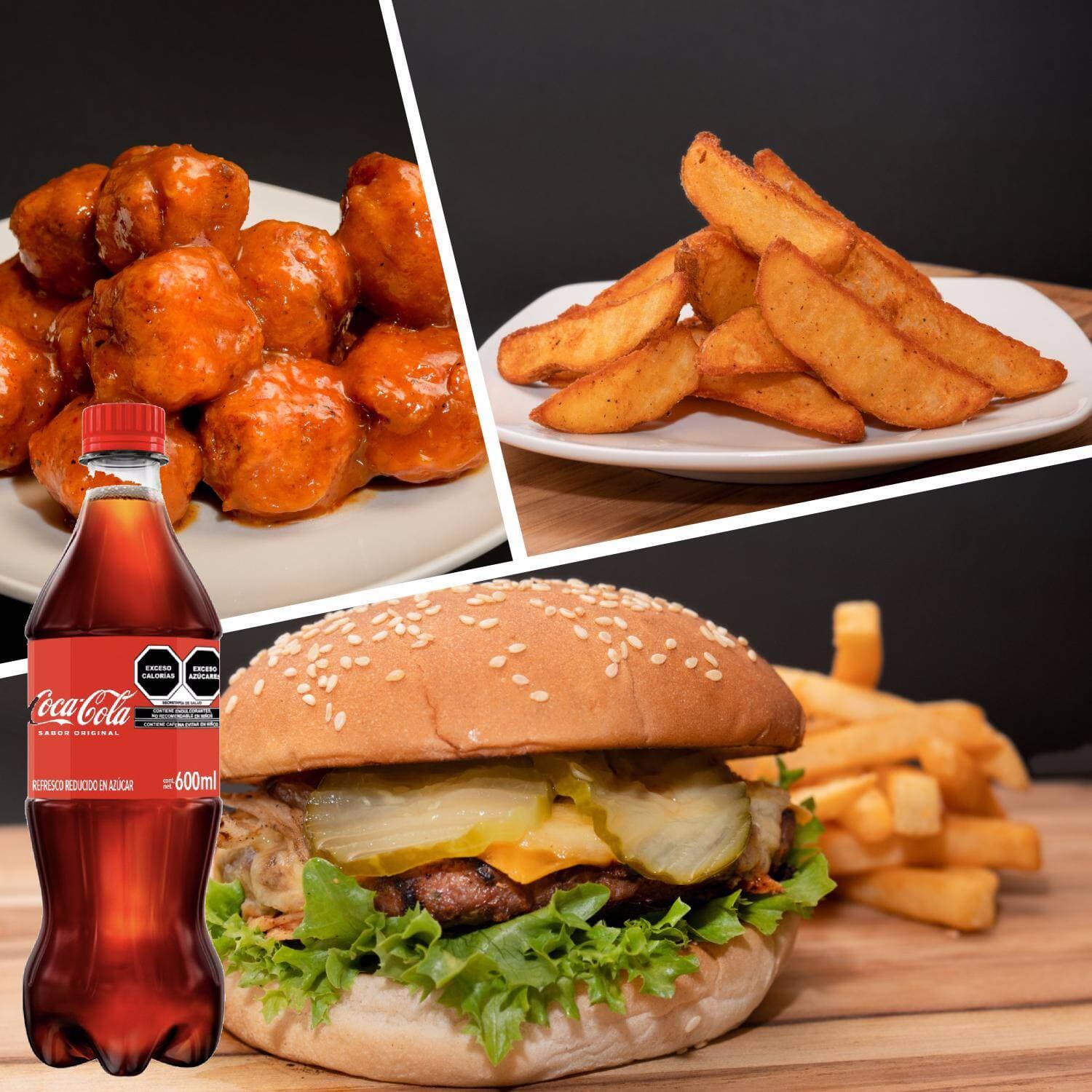 "Combo Coca Cola & Burger"