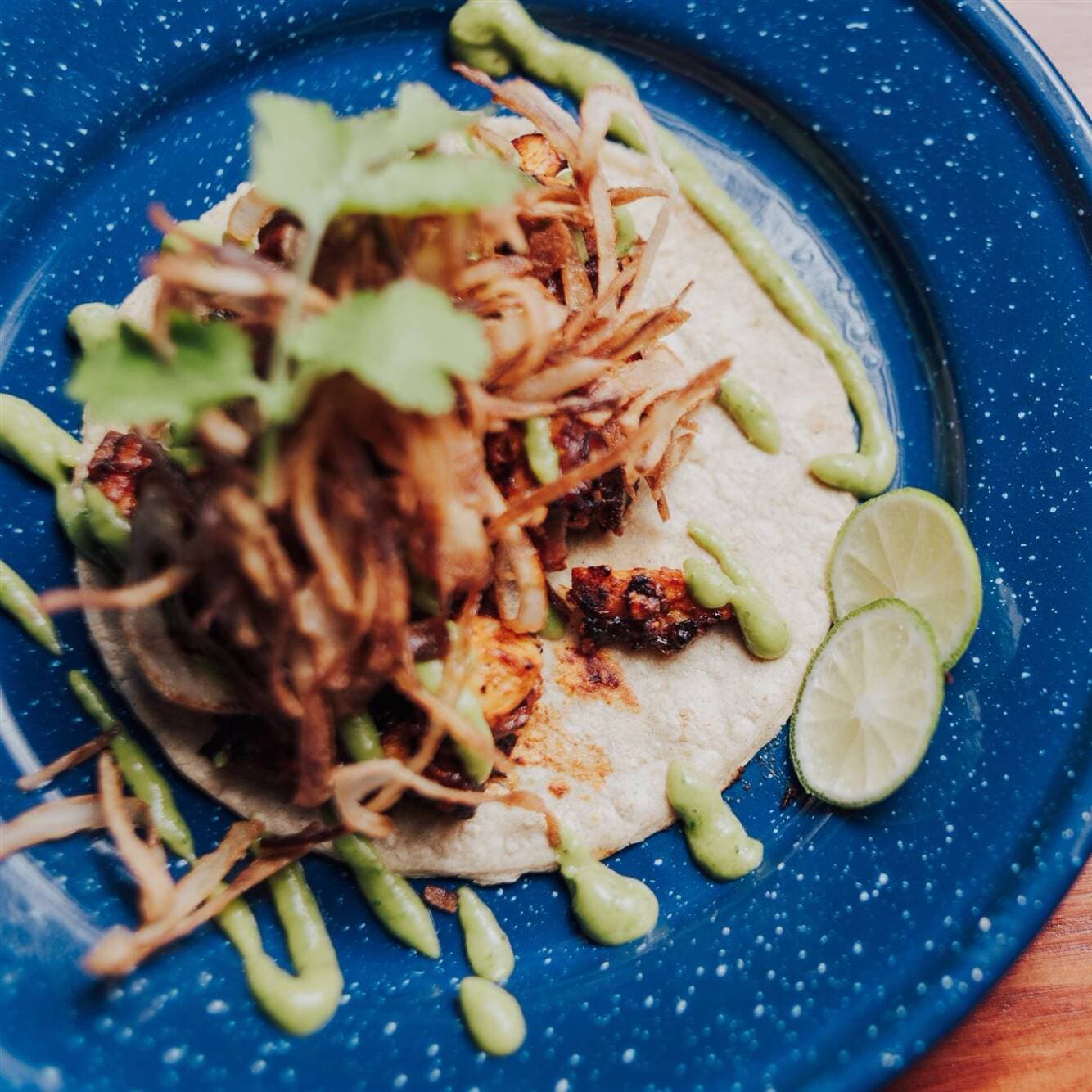Taco de Pulpo con Tuétano