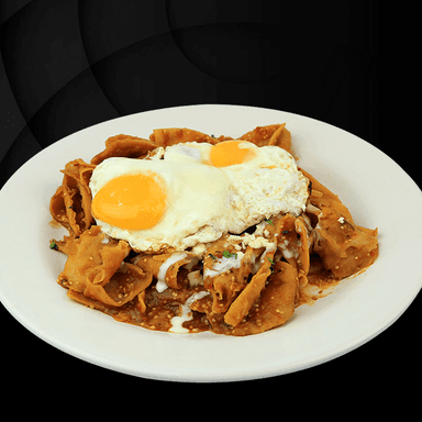 Huevos Estrellados en Chilaquiles C
