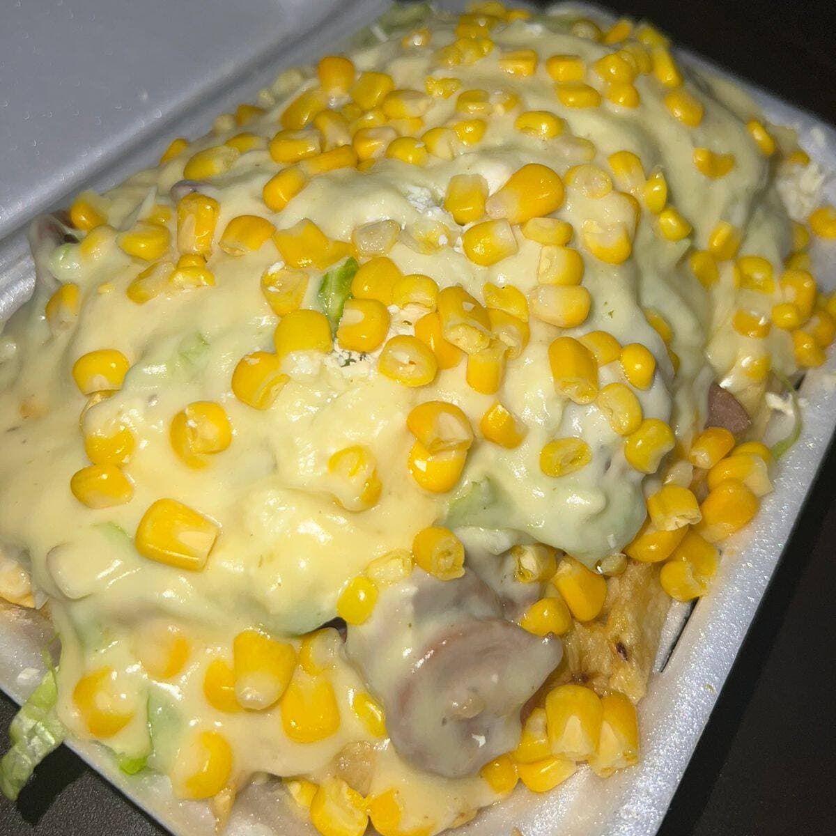 Salchipapa Kimpembe Extra Gratinada & Gaseosa 400