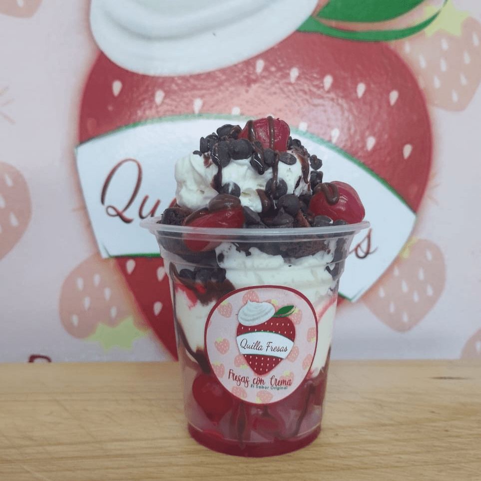 Fresas con Crema y Oreo 12 Oz