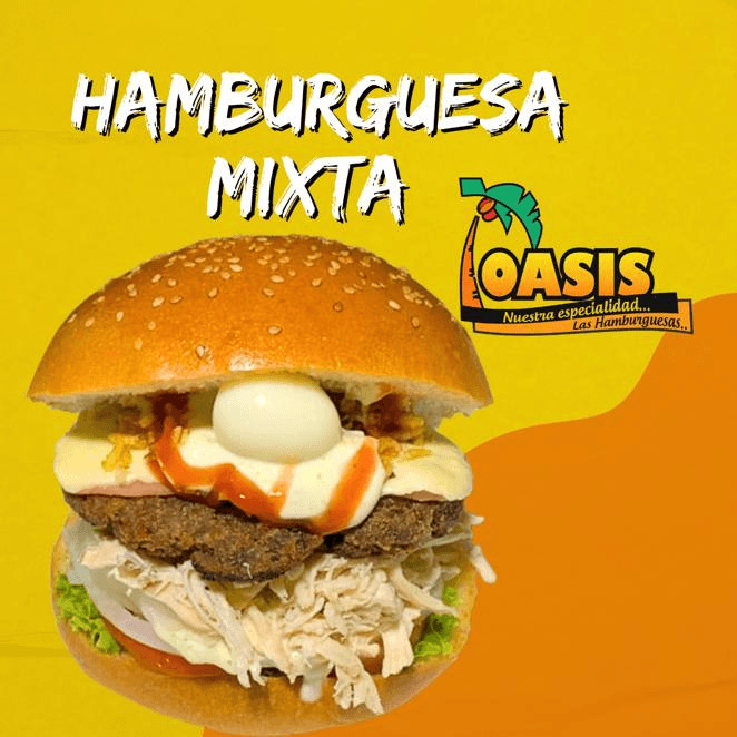 Hamburguesa Mixta 🥰
