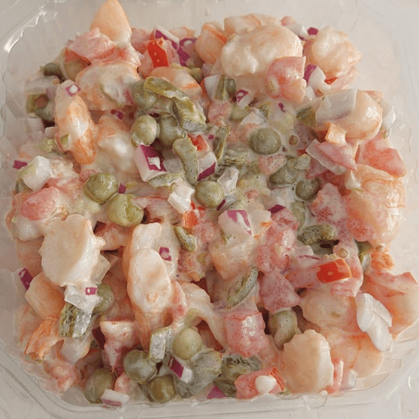 ENSALADA DE CAMARONES A LA MAYONESA