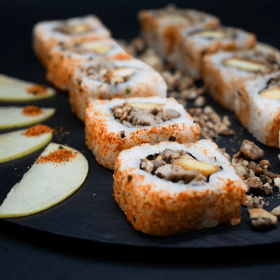 APPLE FLAMING ROLL.
