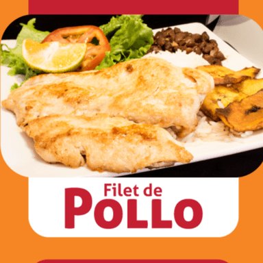 CASADO CON FILET DE POLLO+ JUGO DEL VALLE
