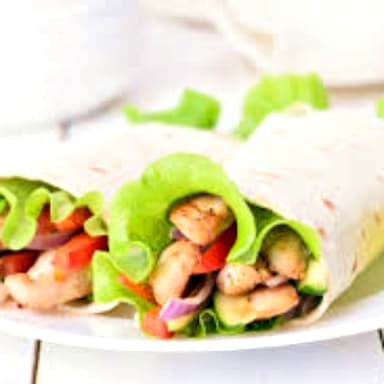 Wrap de Pollo Bufalo  Con Te de Durazno