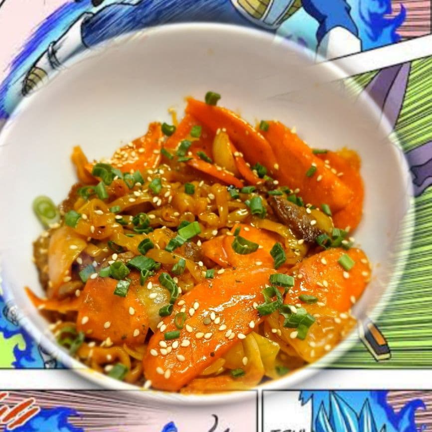 yakisoba de verduras