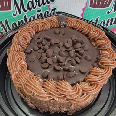 Mous de Chocolate con Foudge y chispas de Chocolat