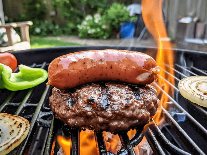 La trucha hamburguesas al carbon